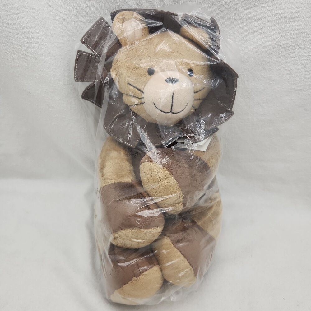 Stuffed Animal Leo Lion Lambs & Ivy Bedtime Originals 10" Plush Brown & Tan NEW